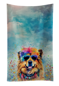 Hippie Dawg Kitchen Towel (Dog Breed: Chow Chow 2491, size: 25Hx15W)