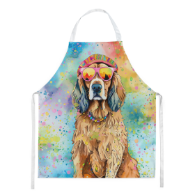 Hippie Dawg Apron (Dog Breed: Cocker Spaniel 2492, size: large)