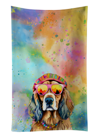 Hippie Dawg Kitchen Towel (Dog Breed: Cocker Spaniel 2492, size: 25Hx15W)