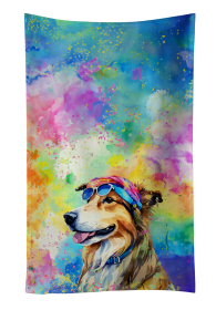 Hippie Dawg Kitchen Towel (Dog Breed: Collie 2494, size: 25Hx15W)