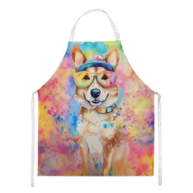Hippie Dawg Apron (Dog Breed: Corgi 2495, size: large)