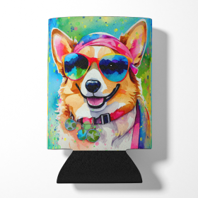 Hippie Dawg Can or Bottle Hugger (Dog Breed: Corgi 2496, size: Can Hugger)