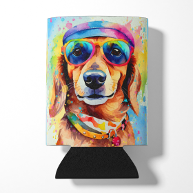 Hippie Dawg Can or Bottle Hugger (Dog Breed: Dachshund 2498, size: Can Hugger)