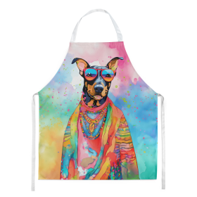 Hippie Dawg Apron (Dog Breed: Doberman Pinscher 2502, size: large)