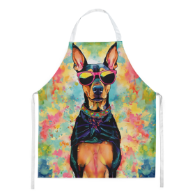 Hippie Dawg Apron (Dog Breed: Doberman Pinscher 2503, size: large)