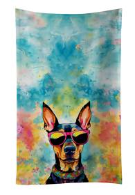 Hippie Dawg Kitchen Towel (Dog Breed: Doberman Pinscher 2503, size: 25Hx15W)