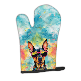 Hippie Dawg Oven Mitt (Design: Doberman Pinscher 2503, size: 12HX8.5W)
