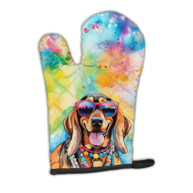 Hippie Dawg Oven Mitt (Design: Doberman Pinscher 2504, size: 12HX8.5W)