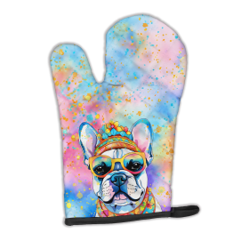 Hippie Dawg Oven Mitt (Design: French Bulldog 2505, size: 12HX8.5W)
