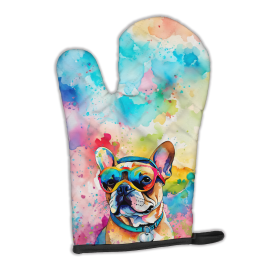 Hippie Dawg Oven Mitt (Design: French Bulldog 2506, size: 12HX8.5W)
