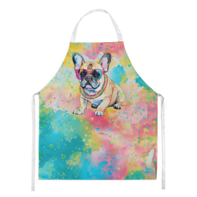 Hippie Dawg Apron (Dog Breed: French Bulldog 2507, size: large)