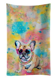 Hippie Dawg Kitchen Towel (Dog Breed: French Bulldog 2507, size: 25Hx15W)