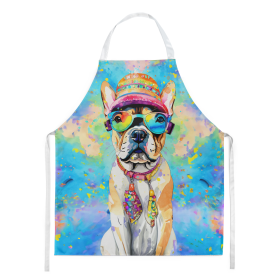 Hippie Dawg Apron (Dog Breed: French Bulldog 2508, size: large)