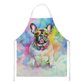 Hippie Dawg Apron (Dog Breed: French Bulldog 2509, size: large)