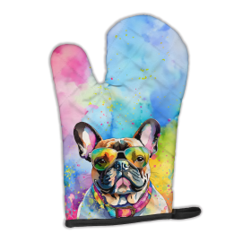 Hippie Dawg Oven Mitt (Design: French Bulldog 2509, size: 12HX8.5W)