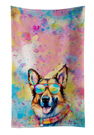 Hippie Dawg Kitchen Towel (Dog Breed: German Shepherd 2510, size: 25Hx15W)