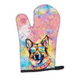 Hippie Dawg Oven Mitt (Design: German Shepherd 2510, size: 12HX8.5W)