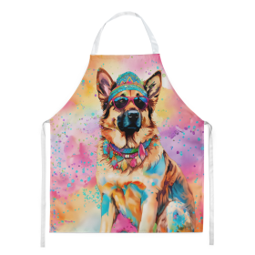 Hippie Dawg Apron (Dog Breed: German Shepherd 2511, size: large)