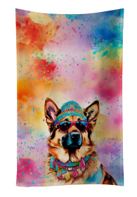 Hippie Dawg Kitchen Towel (Dog Breed: German Shepherd 2511, size: 25Hx15W)