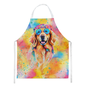 Hippie Dawg Apron (Dog Breed: Golden Retriever 2512, size: large)
