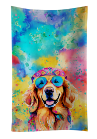 Hippie Dawg Kitchen Towel (Dog Breed: Golden Retriever 2512, size: 25Hx15W)
