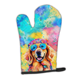 Hippie Dawg Oven Mitt (Design: Golden Retriever 2512, size: 12HX8.5W)