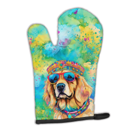 Hippie Dawg Oven Mitt (Design: Golden Retriever 2513, size: 12HX8.5W)