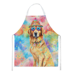 Hippie Dawg Apron (Dog Breed: Golden Retriever 2514, size: large)