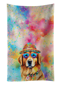 Hippie Dawg Kitchen Towel (Dog Breed: Golden Retriever 2514, size: 25Hx15W)