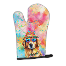 Hippie Dawg Oven Mitt (Design: Golden Retriever 2514, size: 12HX8.5W)