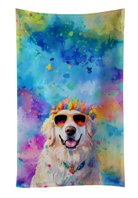 Hippie Dawg Kitchen Towel (Dog Breed: Great Pyrenees 2515, size: 25Hx15W)