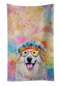 Hippie Dawg Kitchen Towel (Dog Breed: Great Pyrenees 2517, size: 25Hx15W)