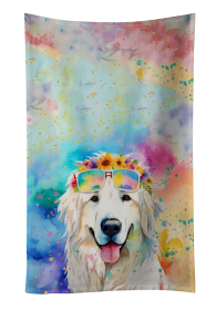Hippie Dawg Kitchen Towel (Dog Breed: Great Pyrenees 2518, size: 25Hx15W)