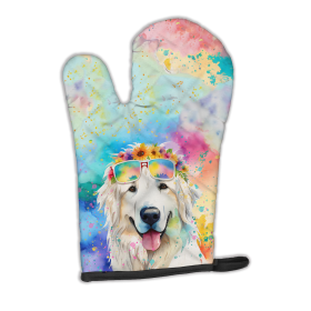 Hippie Dawg Oven Mitt (Design: Great Pyrenees 2518, size: 12HX8.5W)