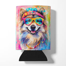 Hippie Dawg Can or Bottle Hugger (Dog Breed: Keeshond 2519, size: Can Hugger)