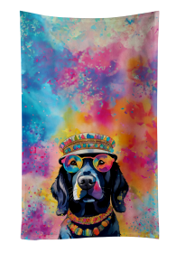 Hippie Dawg Kitchen Towel (Dog Breed: Labrador Black 2520, size: 25Hx15W)