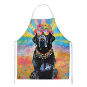 Hippie Dawg Apron (Dog Breed: Labrador Black 2521, size: large)