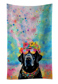 Hippie Dawg Kitchen Towel (Dog Breed: Labrador Black 2521, size: 25Hx15W)