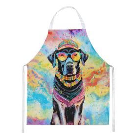 Hippie Dawg Apron (Dog Breed: Labrador Black 2522, size: large)