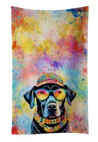 Hippie Dawg Kitchen Towel (Dog Breed: Labrador Black 2522, size: 25Hx15W)