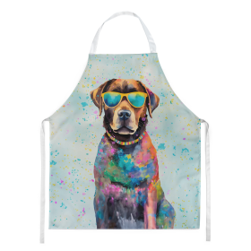Hippie Dawg Apron (Dog Breed: Labrador Chocolate 2523, size: large)