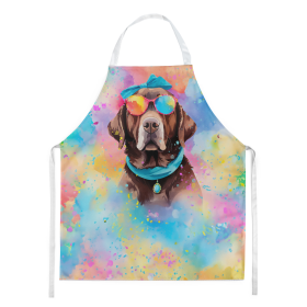 Hippie Dawg Apron (Dog Breed: Labrador Chocolate 2525, size: large)