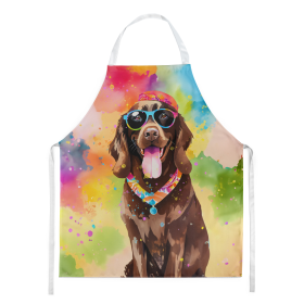 Hippie Dawg Apron (Dog Breed: Labrador Chocolate 2526, size: large)