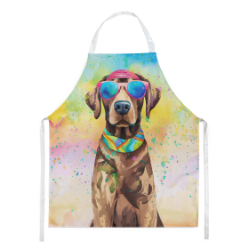 Hippie Dawg Apron (Dog Breed: Labrador Chocolate 2527, size: large)