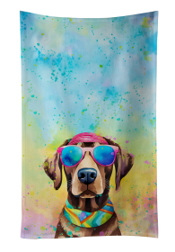 Hippie Dawg Kitchen Towel (Dog Breed: Labrador Chocolate 2527, size: 25Hx15W)