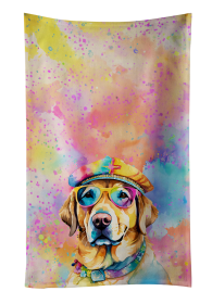 Hippie Dawg Kitchen Towel (Dog Breed: Labrador Yellow 2528, size: 25Hx15W)