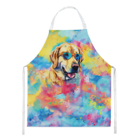 Hippie Dawg Apron (Dog Breed: Labrador Yellow 2529, size: large)