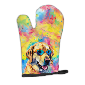 Hippie Dawg Oven Mitt (Design: Labrador Yellow 2529, size: 12HX8.5W)