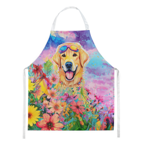 Hippie Dawg Apron (Dog Breed: Labrador Yellow 2531, size: large)