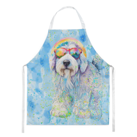 Hippie Dawg Apron (Dog Breed: Old English Sheepdog 2535, size: large)